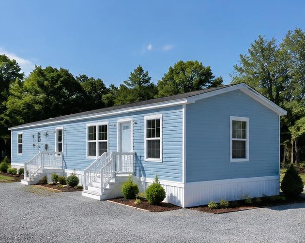 The Meadow — illustrative mobile home exterior