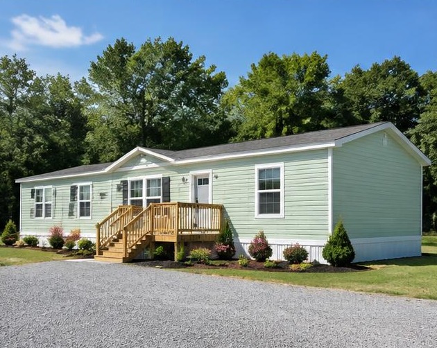 The Lakeside — illustrative mobile home exterior