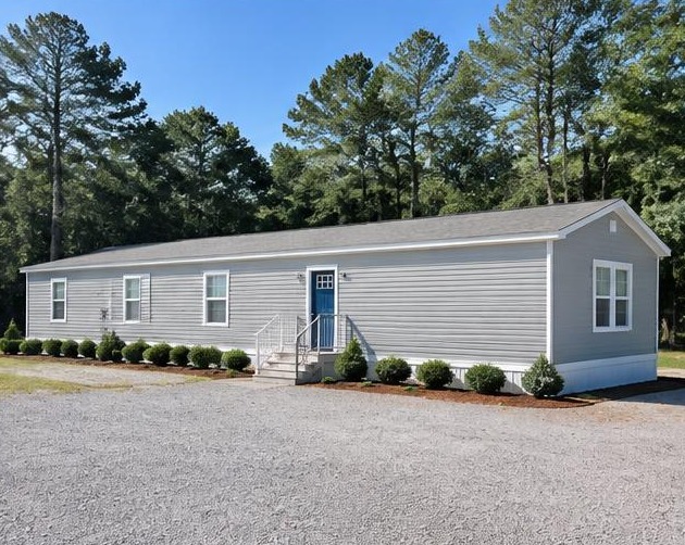 The Brookside — illustrative mobile home exterior