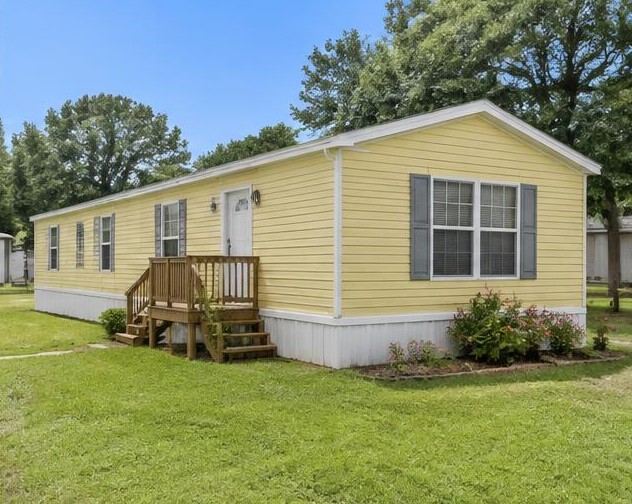 The Buttercup — illustrative mobile home exterior