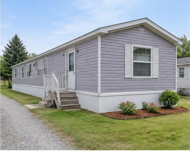 The Heather — illustrative mobile home exterior